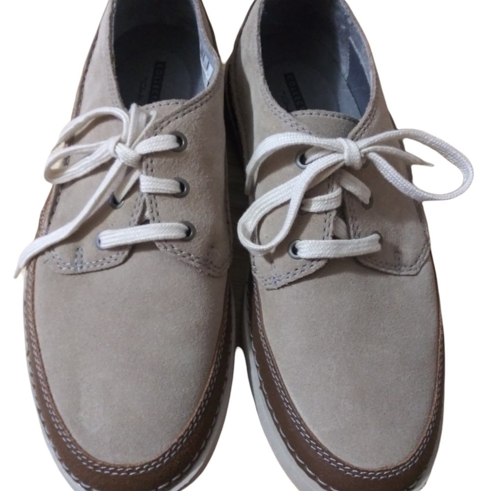 Collection by Clarks Gosler Edge Sand Contrasting Colors Suede Canvas Me… - Picture 14 of 16